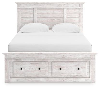 Makidern Queen Panel Storage Bed