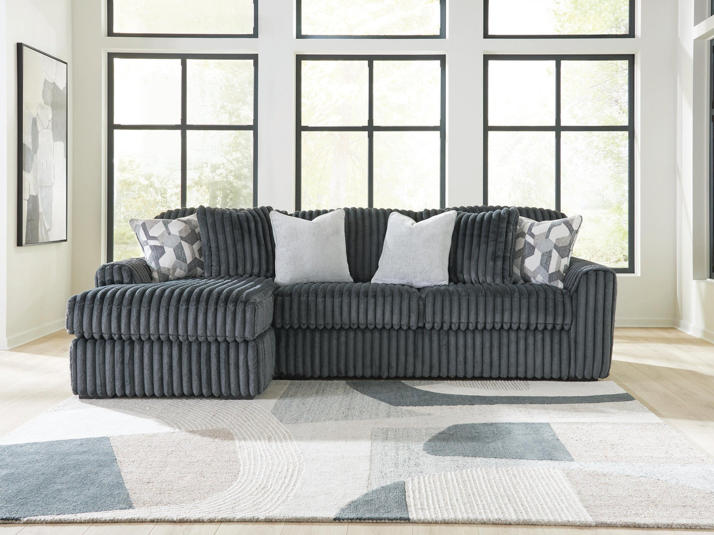 Midnight-Madness 2-Piece Sectional Sofa Chaise