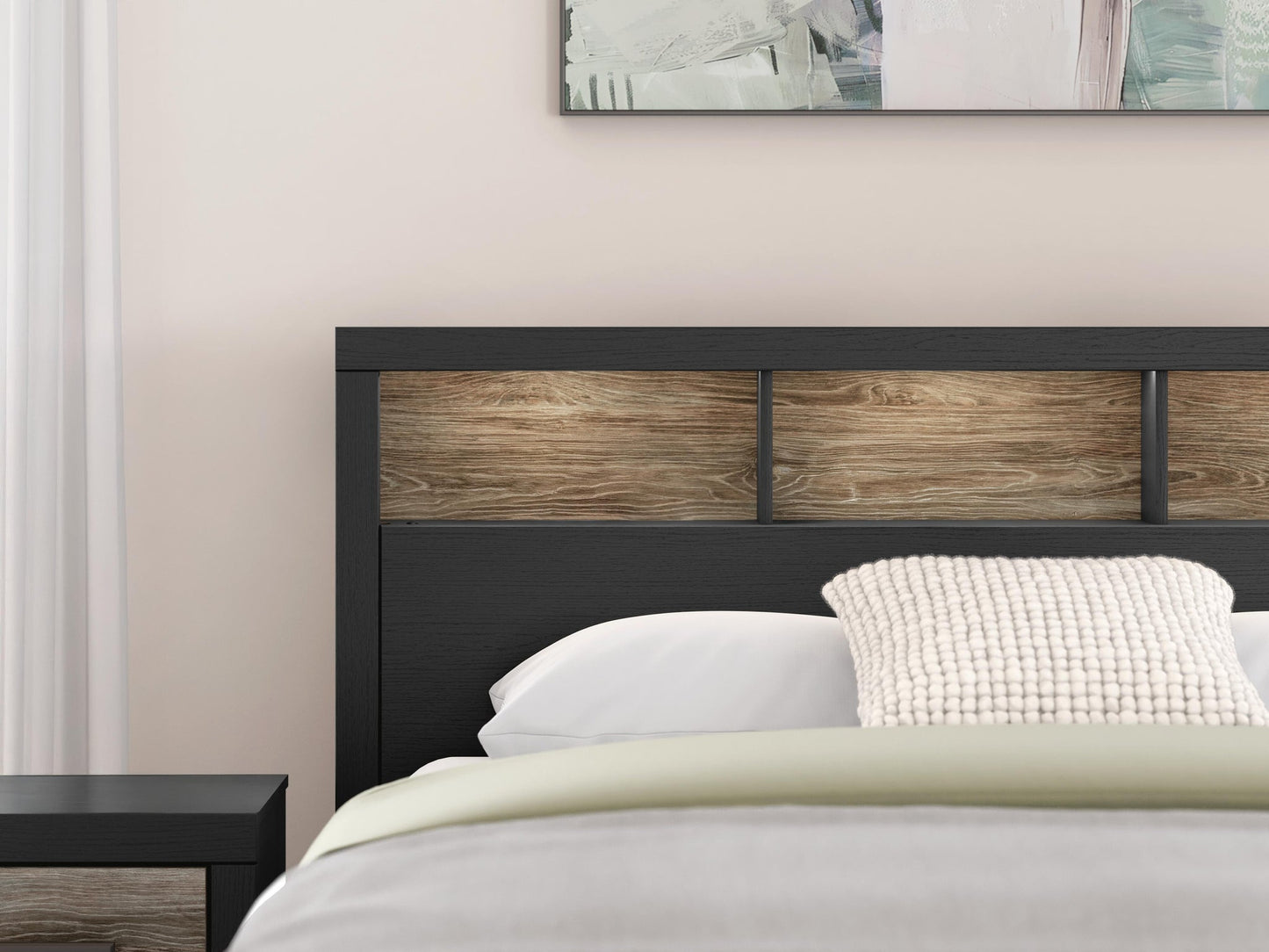 Broachmyn Queen Bookcase Panel Bed
