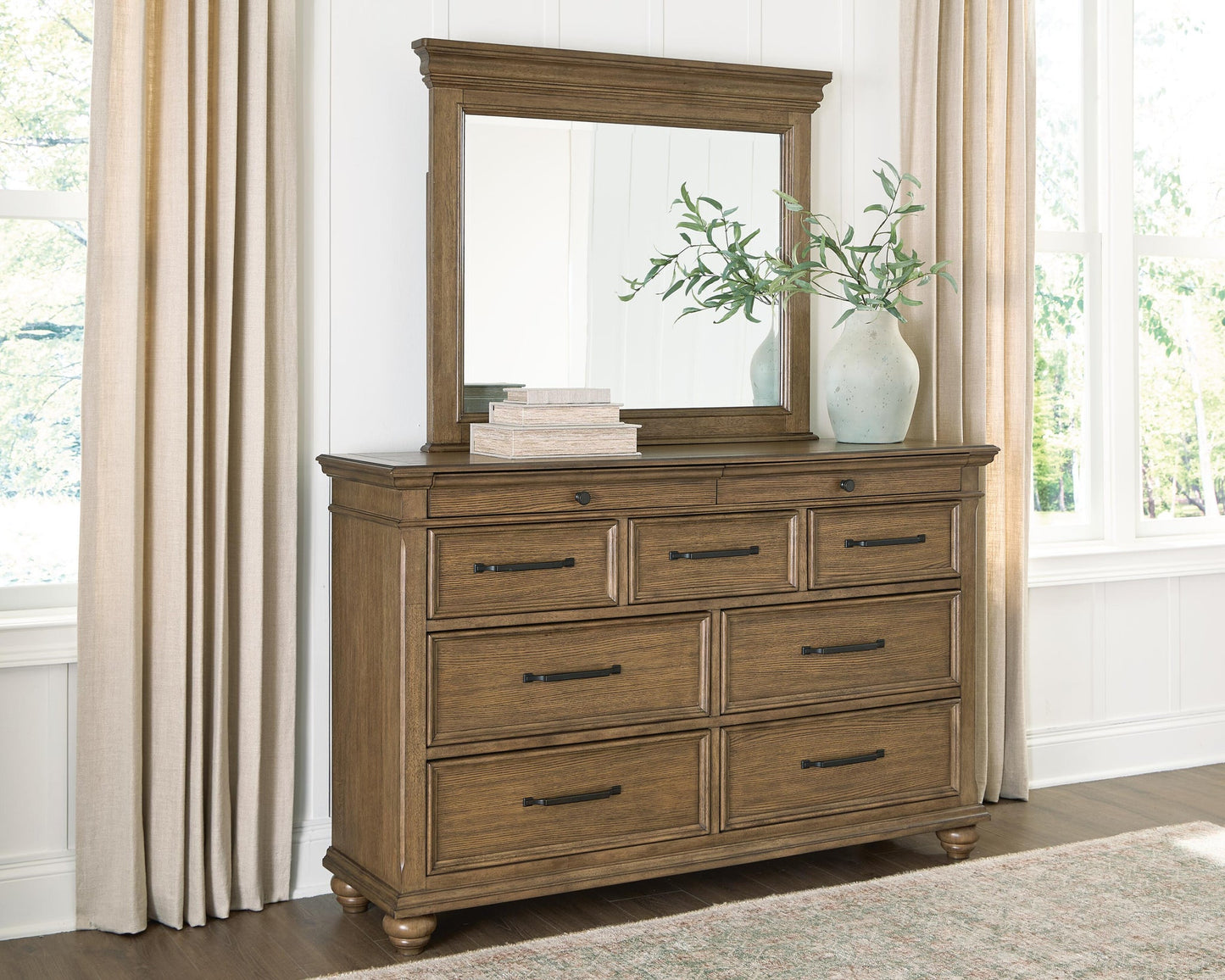 Karallin Dresser and Mirror