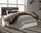 Derekson Queen/Full Panel Headboard Bed with Mirrored Dresser