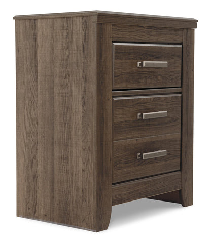 Juararo Queen Panel Bed with Mirrored Dresser, Chest and Nightstand
