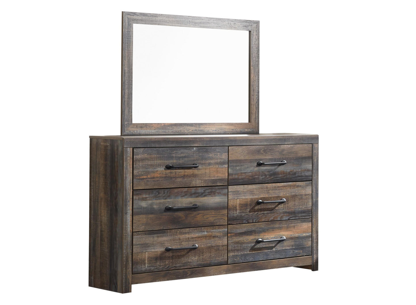 Drystan Twin Panel Bed with 4 Storage Drawers, Dresser, Mirror, Chest and Nightstand