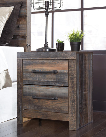 Drystan King Panel Bed, Dresser, Mirror, Chest and Nightstand