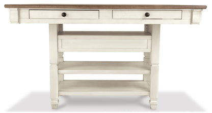Bolanburg Counter Height Dining Table and 6 Barstools