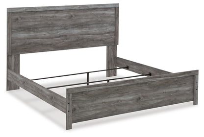 Bronyan King Panel Bed with Mirrored Dresser, Chest and Nightstand