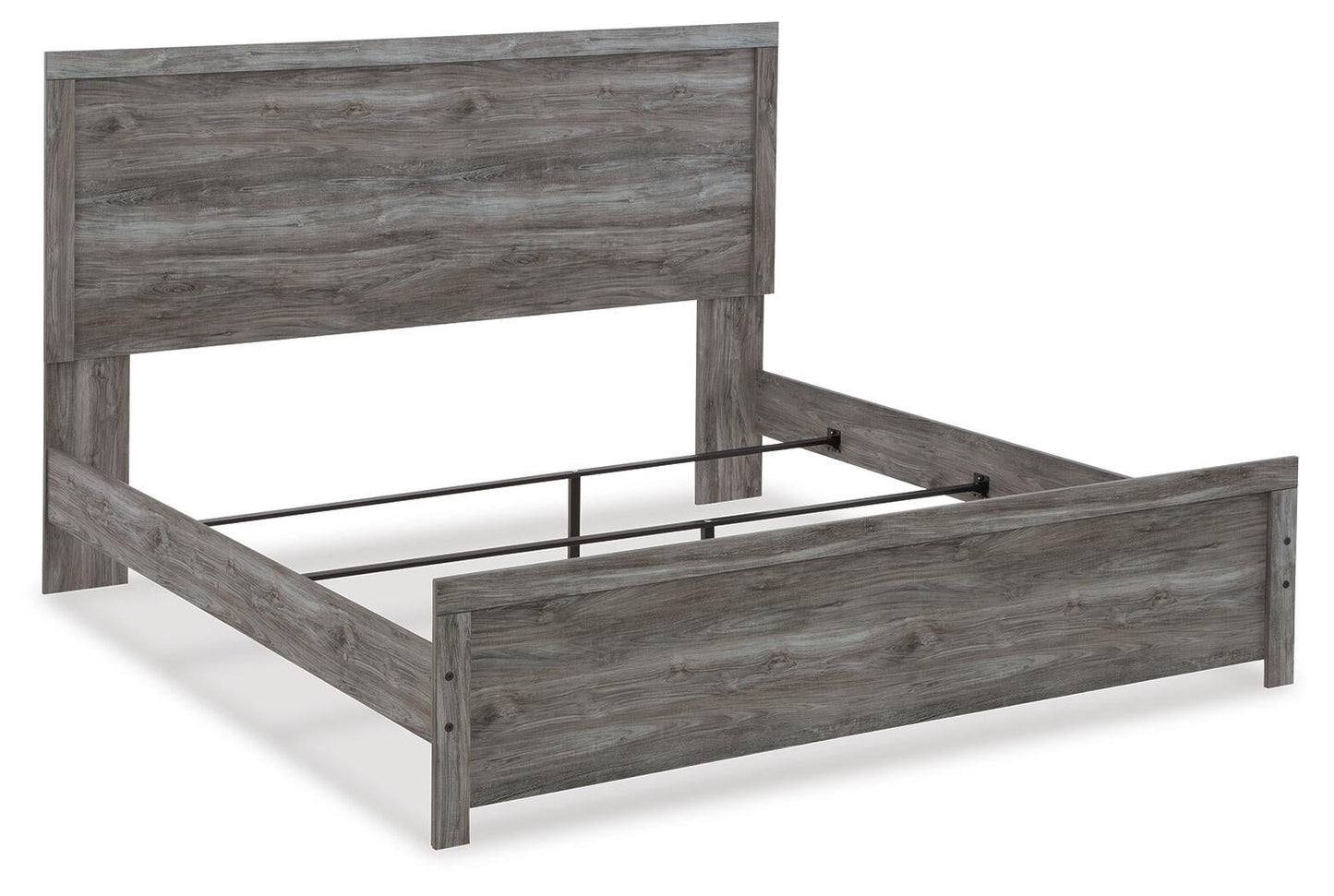 Bronyan King Panel Bed with Mirrored Dresser