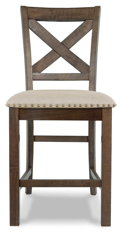 Moriville Counter Height Dining Table and 6 Barstools