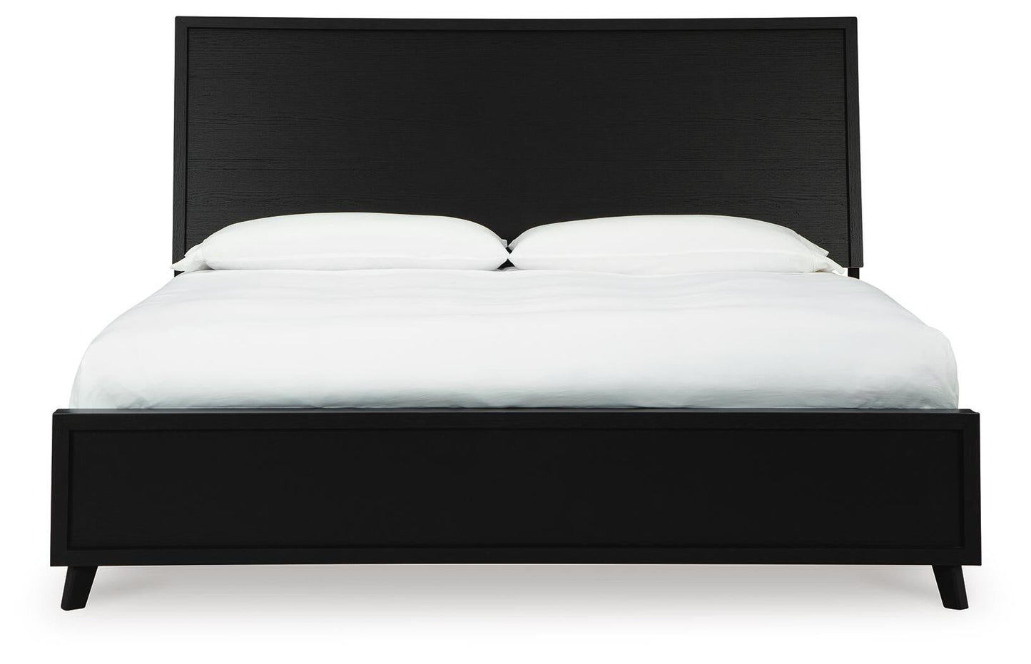 Danziar King Panel Bed with Mirrored Dresser