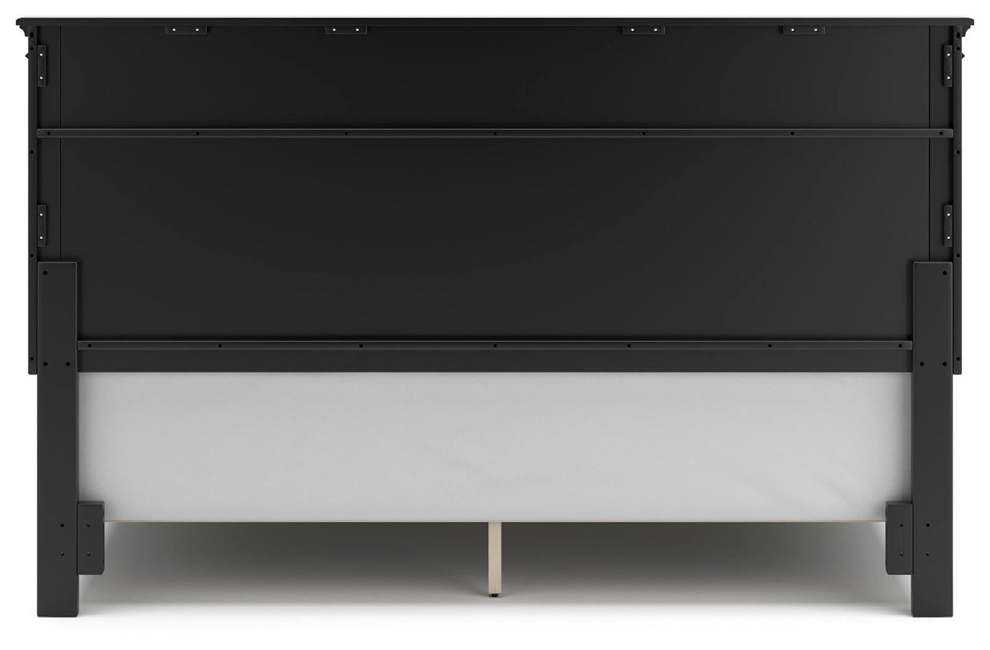 Lanolee King Panel Bed with Mirrored Dresser