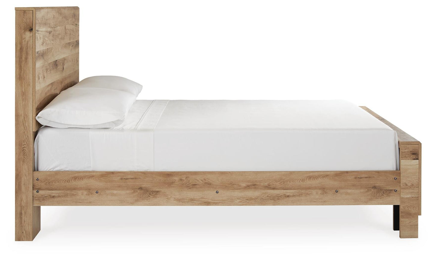 Hyanna Full Panel Bed, Dresser and Mirror