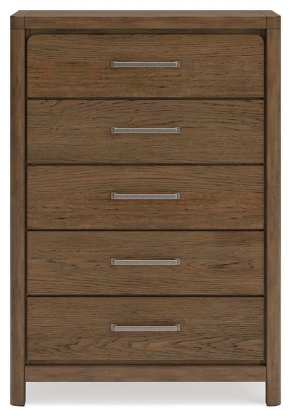 Cabalynn King Panel Bed with Storage with Mirrored Dresser, Chest and Nightstand