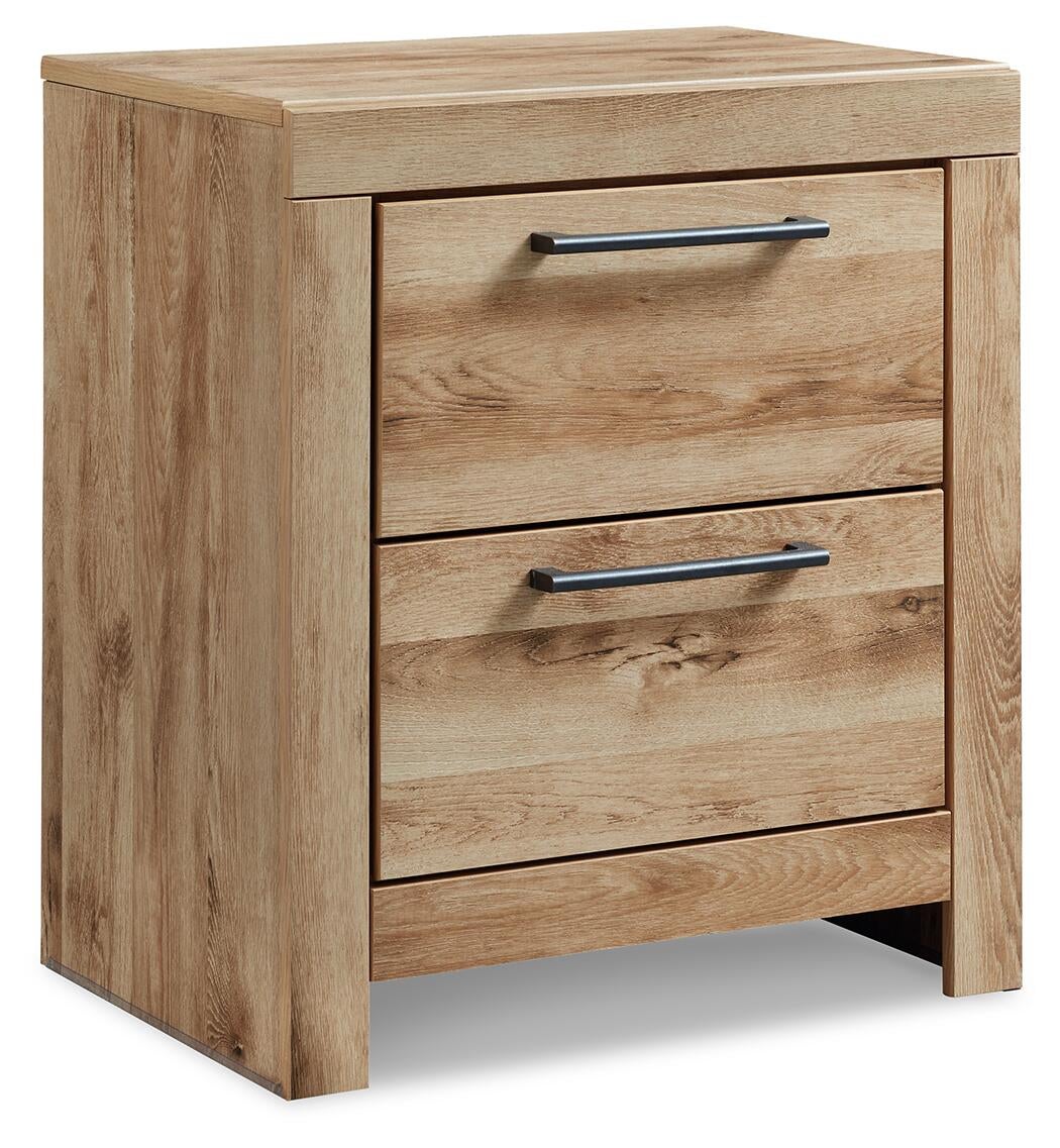 Hyanna Queen Panel Storage Bed with 1 Under Bed Storage Drawer, Dresser, Mirror, Chest and Nightstand