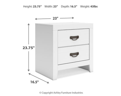 Binterglen King Panel Bed, Dresser, Mirror, Chest and Nightstand