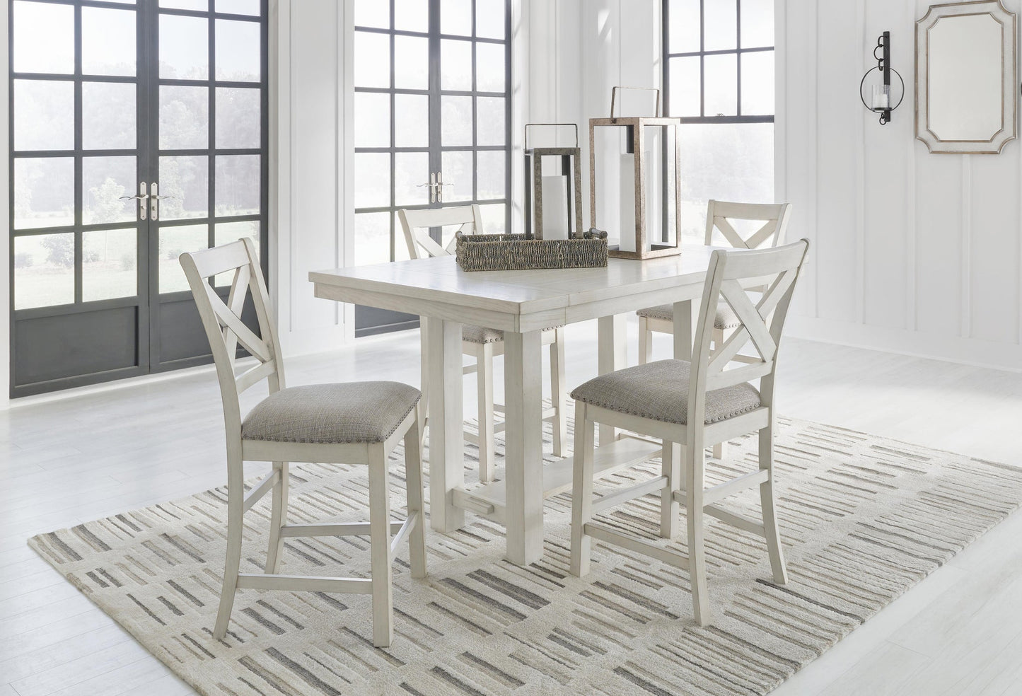 Robbinsdale Counter Height Dining Table and 4 Barstools