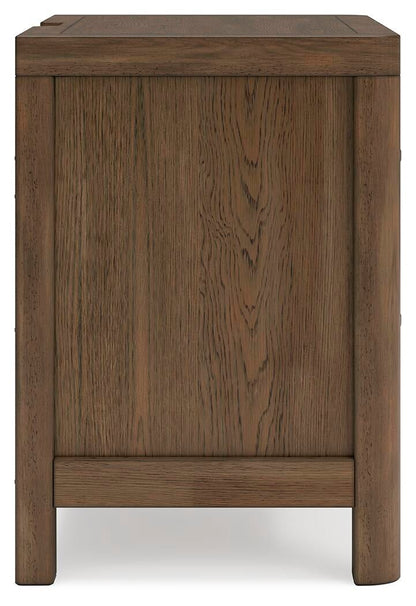 Cabalynn California King Upholstered Bed with Mirrored Dresser, Chest and Nightstand