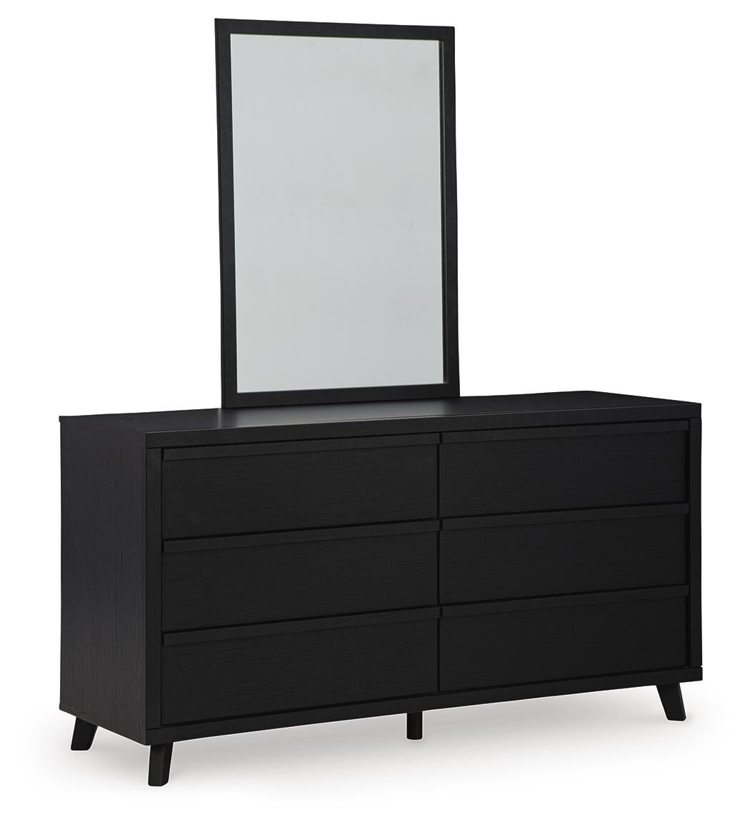 Danziar Queen Panel Headboard, Dresser, Mirror and Nightstand