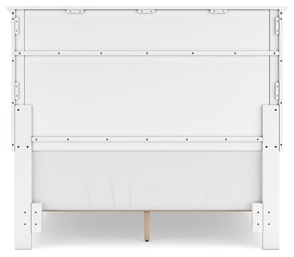 Fortman Full Panel Bed with Mirrored Dresser, Chest and Nightstand
