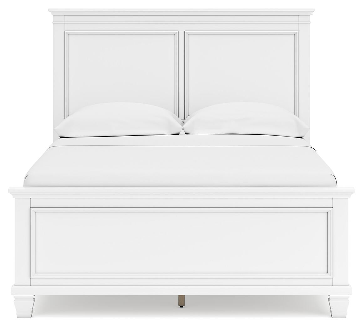 Fortman Full Panel Bed with Mirrored Dresser and Nightstand