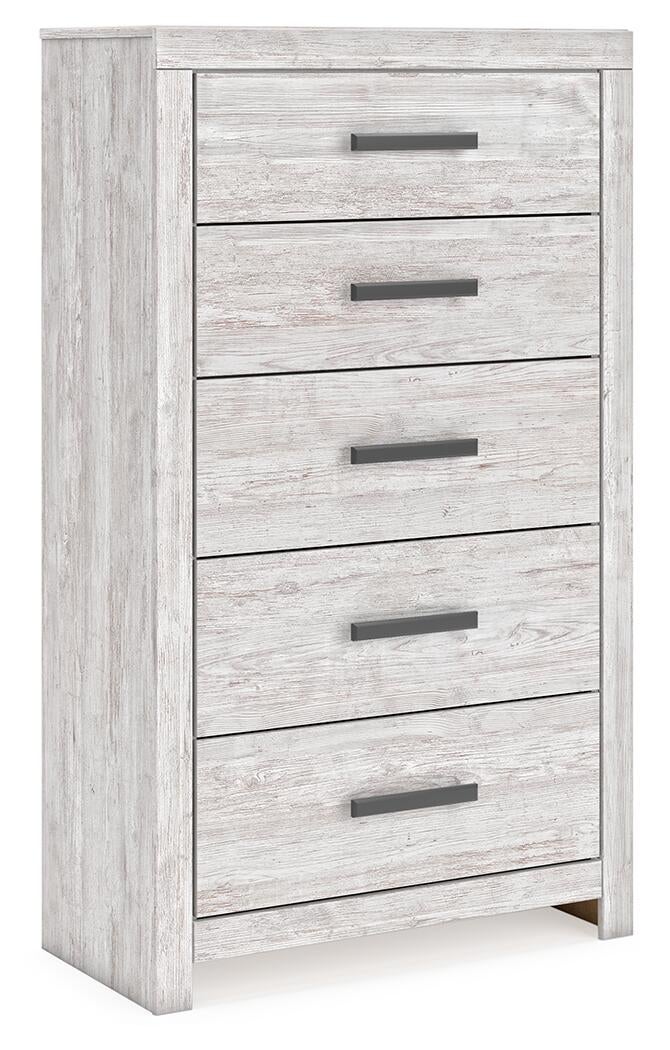 Cayboni Full Panel Bed, Dresser, Mirror, Chest and Nightstand