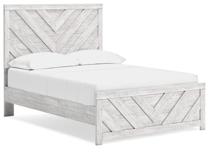 Cayboni Full Panel Bed, Dresser, Mirror, Chest and Nightstand