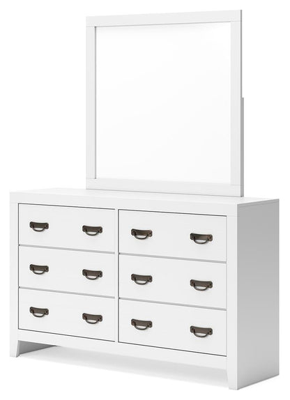 Binterglen Twin Panel Bed, Dresser, Mirror, Chest and Nightstand