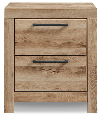 Hyanna Full Panel Bed with 1 Side Storage, Dresser, Mirror, Chest and Nightstand