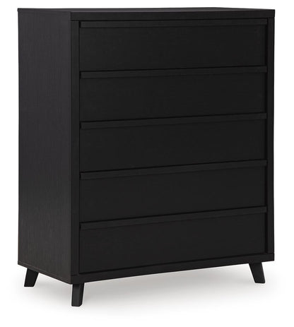 Danziar Queen Panel Headboard, Dresser, Mirror, Chest and Nightstand