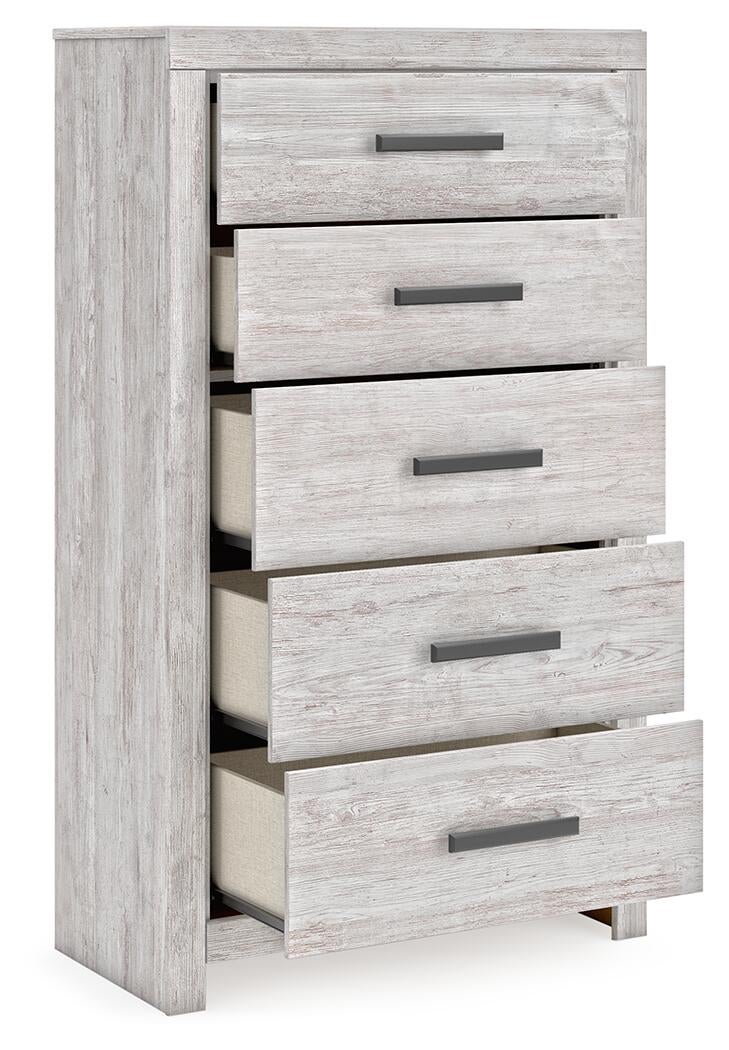 Cayboni Queen Panel Bed, Dresser, Mirror, Chest and Nightstand