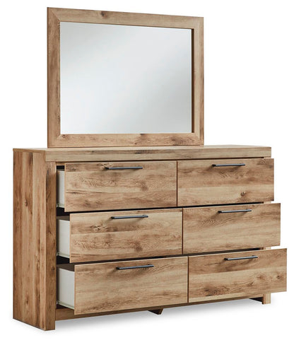 Hyanna Queen Panel Bed, Dresser, Mirror and Nightstand