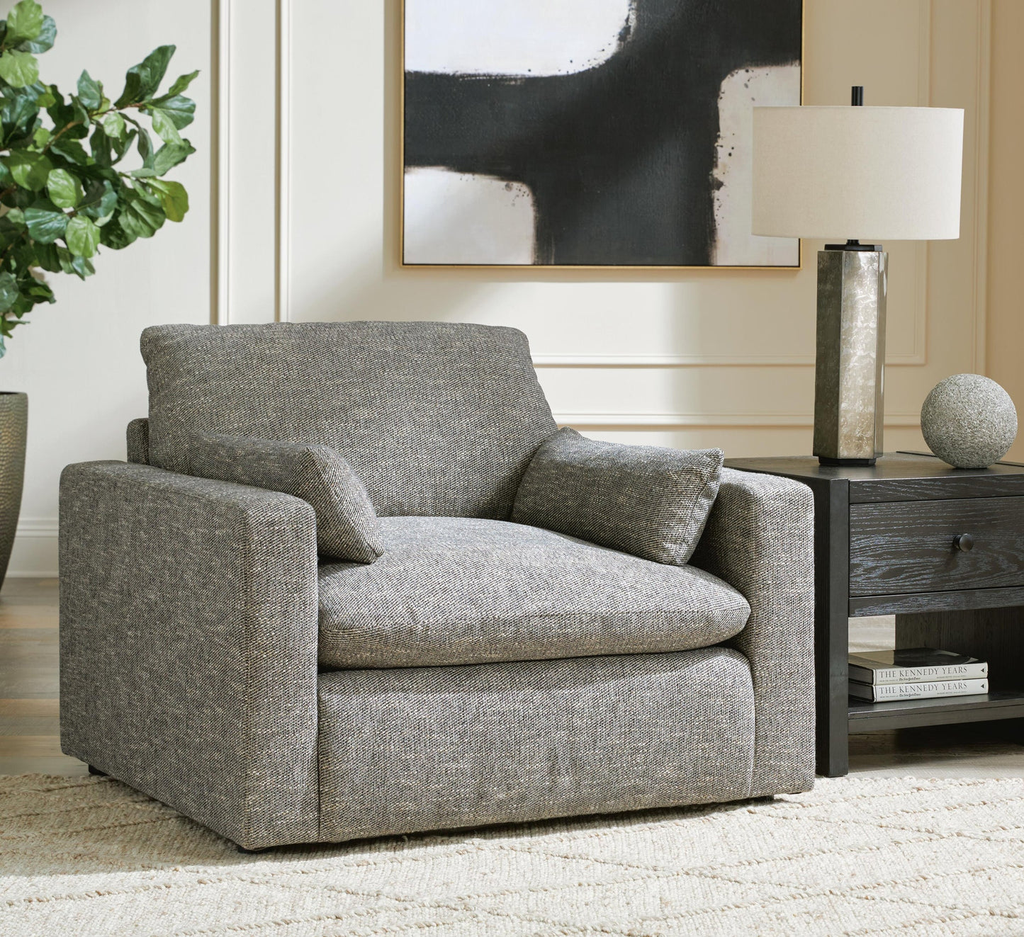 Dramatic Chair and Ottoman