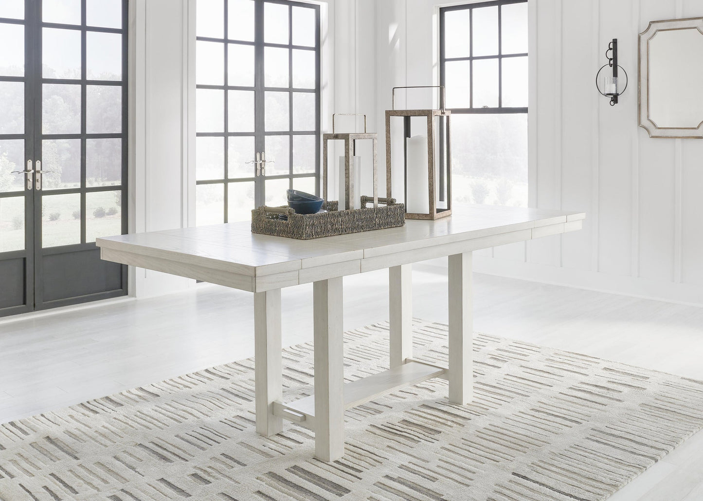 Robbinsdale Counter Height Dining Table and 8 Barstools