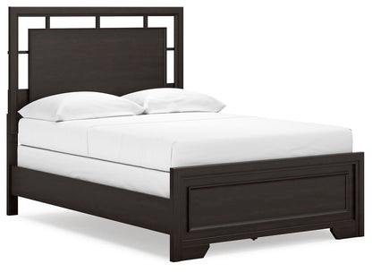 Covetown Full Panel Bed, Dresser, Mirror, Chest and Nightstand