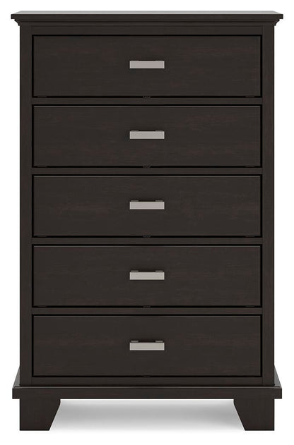 Covetown Twin Panel Bed, Dresser, Mirror, Chest and Nightstand