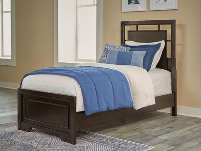 Covetown Twin Panel Bed, Dresser, Mirror, Chest and Nightstand