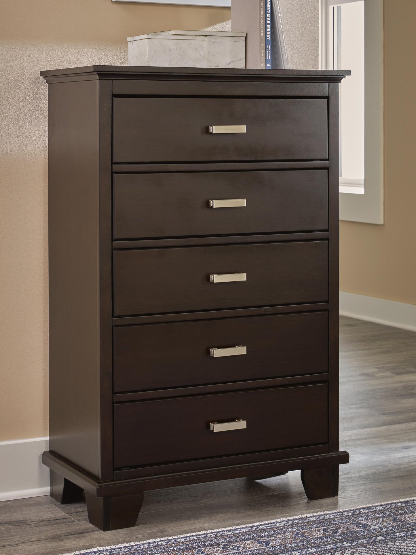 Covetown Twin Panel Bed, Dresser, Mirror, Chest and Nightstand
