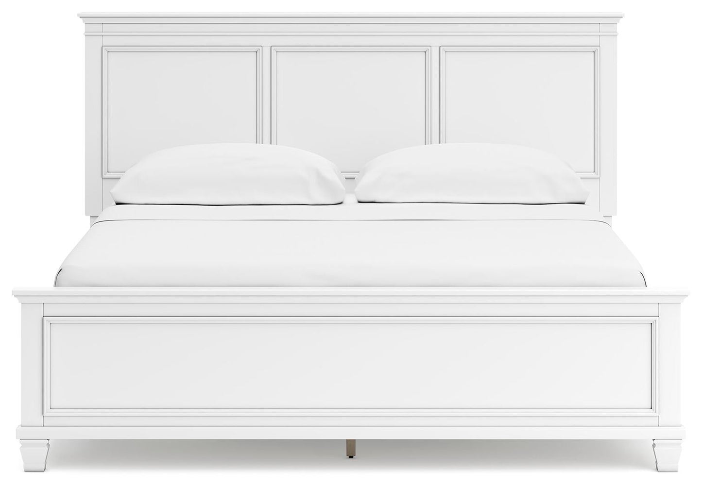 Fortman California King Panel Bed with Mirrored Dresser
