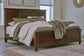 Danabrin King Panel Bed with Mirrored Dresser