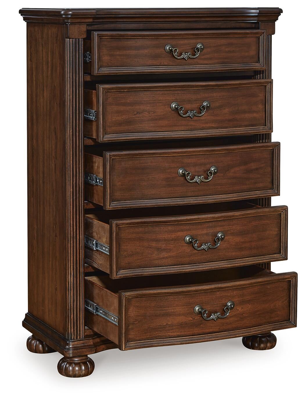 Lavinton Queen Poster Bed, Dresser, Mirror, Chest and Nightstand