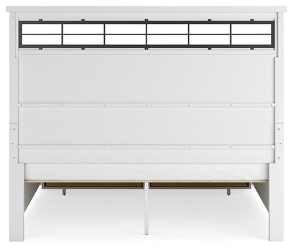 Ashbryn King Panel Storage Bed, Dresser, Mirror, Chest and Nightstand
