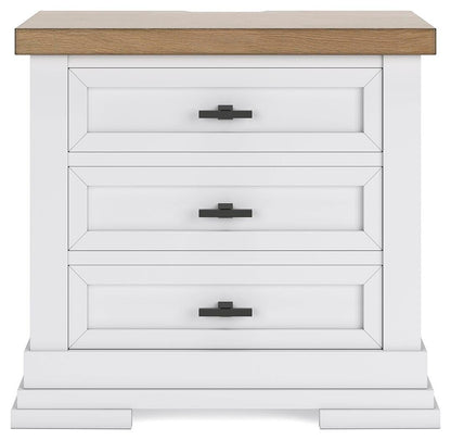 Ashbryn Queen Panel Storage Bed, Dresser, Mirror and Nightstand