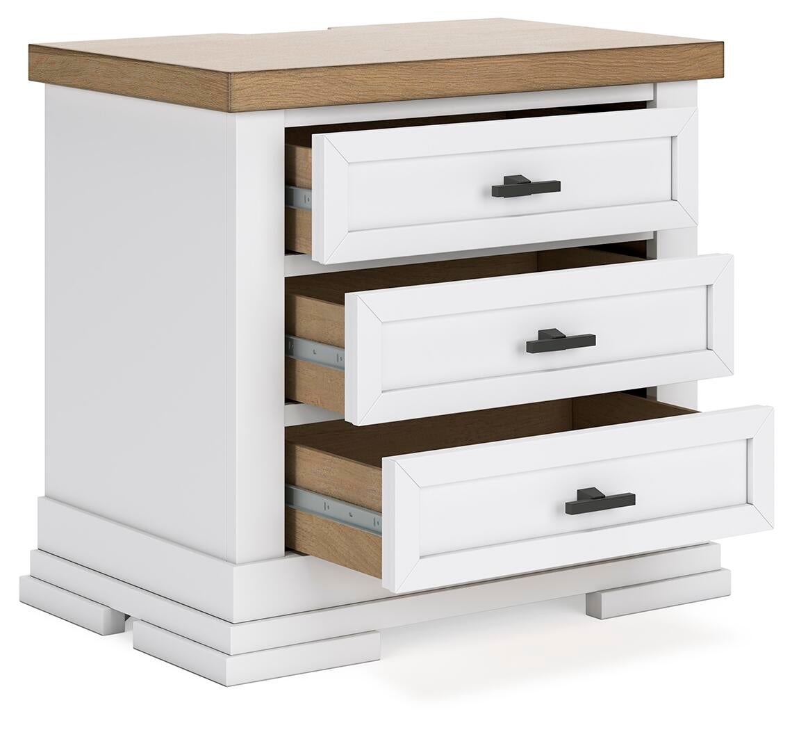 Ashbryn Queen Panel Storage Bed, Dresser, Mirror and Nightstand