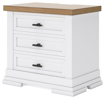 Ashbryn Queen Panel Storage Bed, Dresser, Mirror and Nightstand
