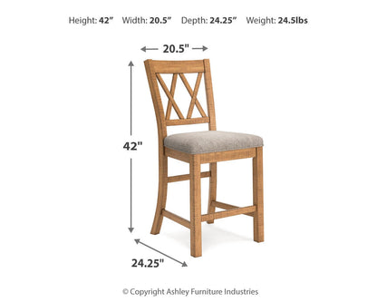 Havonplane Counter Height Dining Table and 10 Barstools