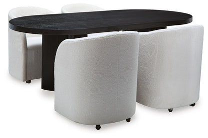 Rowanbeck Dining Table and 4 Chairs