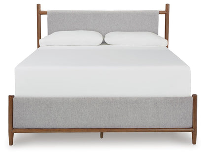 Lyncott King Upholstered Bed, Dresser, Mirror, Chest and Nightstand