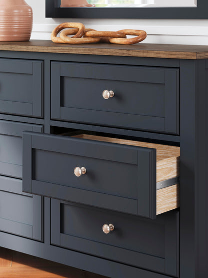 Landocken Queen Panel Bed, Dresser, Mirror and Nightstand