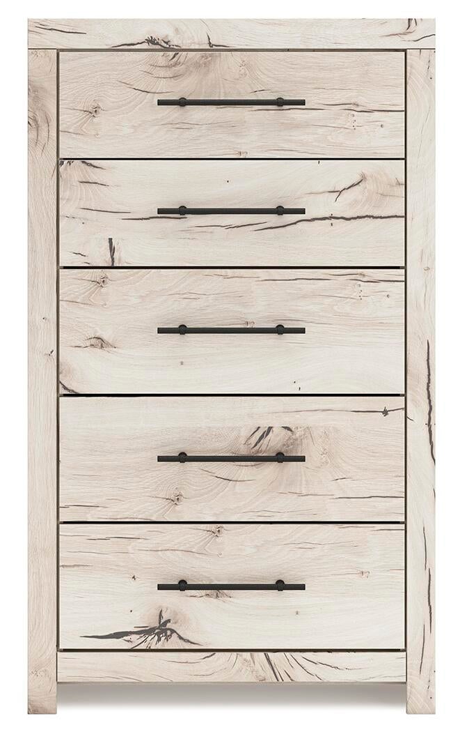 Lawroy Queen Panel Bed, Dresser, Mirror, Chest and Nightstand