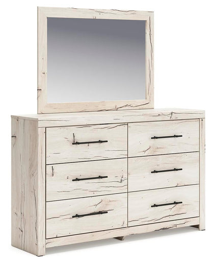 Lawroy Twin Panel Headboard, Dresser, Mirror and Nightstand