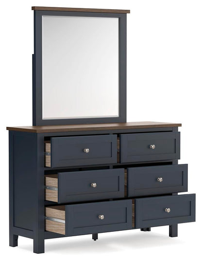 Landocken Twin Panel Bed, Dresser, Mirror, Chest and Nightstand